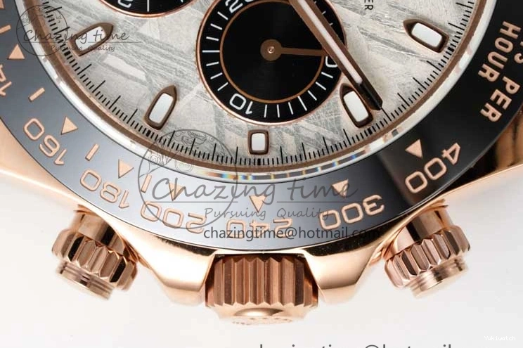 Dial QF Oysterflex Meteorite Strap SA4130 on Best 1:1 Edition Rubber 116515 Daytona 0718